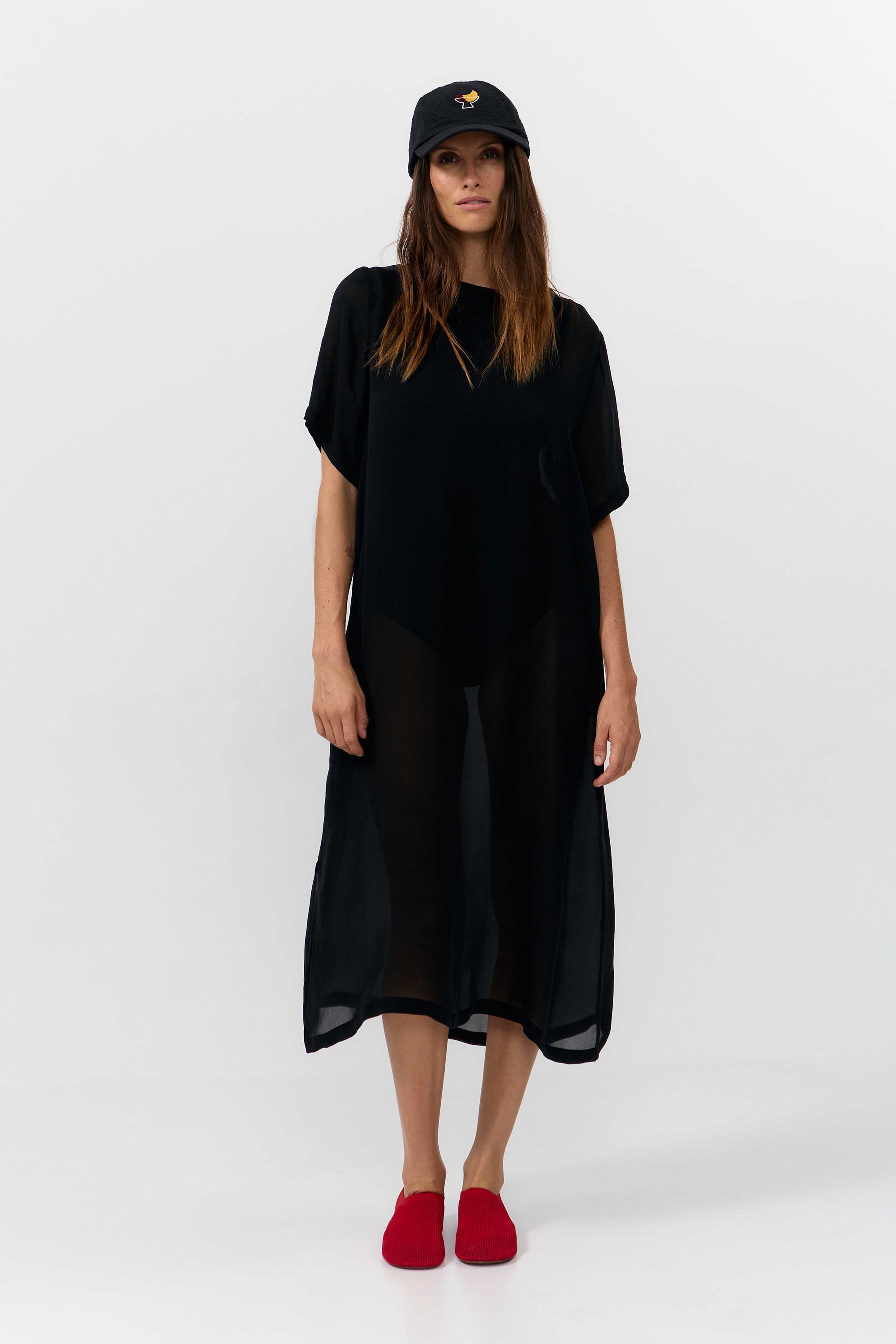 Image of SUITE13LAB dames vegan Jurk Jordan Zwart