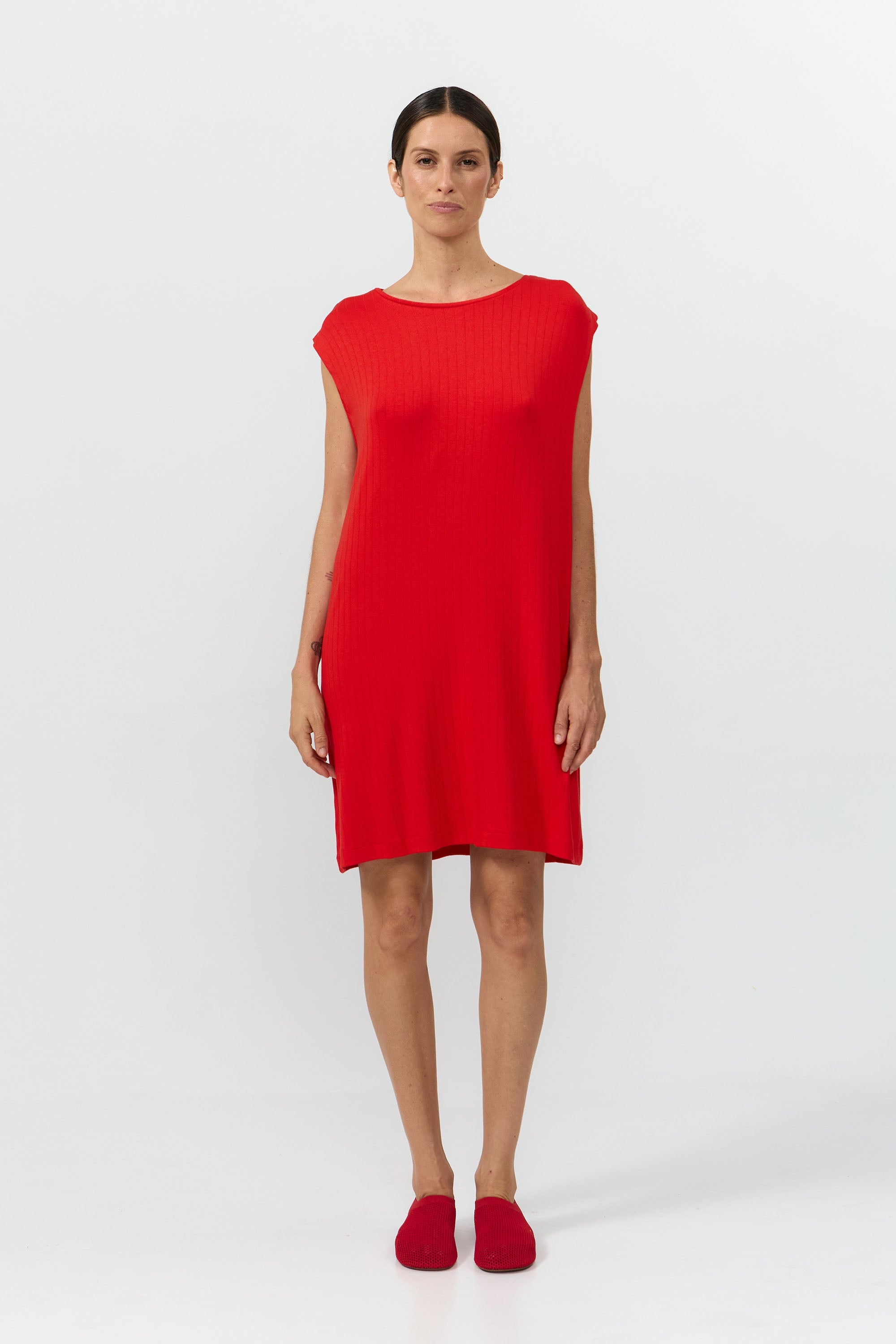 Image of SUITE13LAB dames vegan Jurk Shire Rood