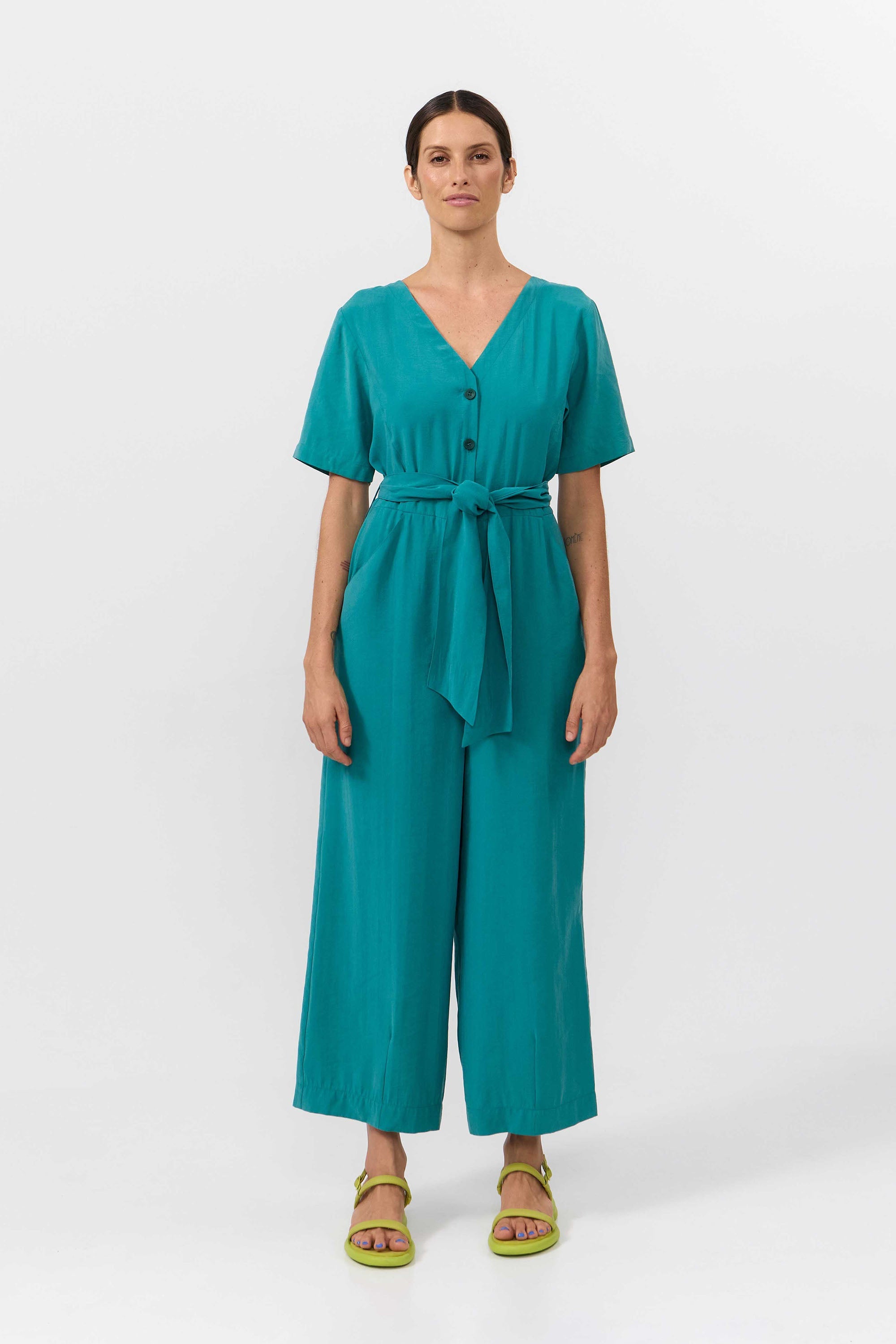 Image of SUITE13LAB dames vegan Jumpsuit Nalon Teal