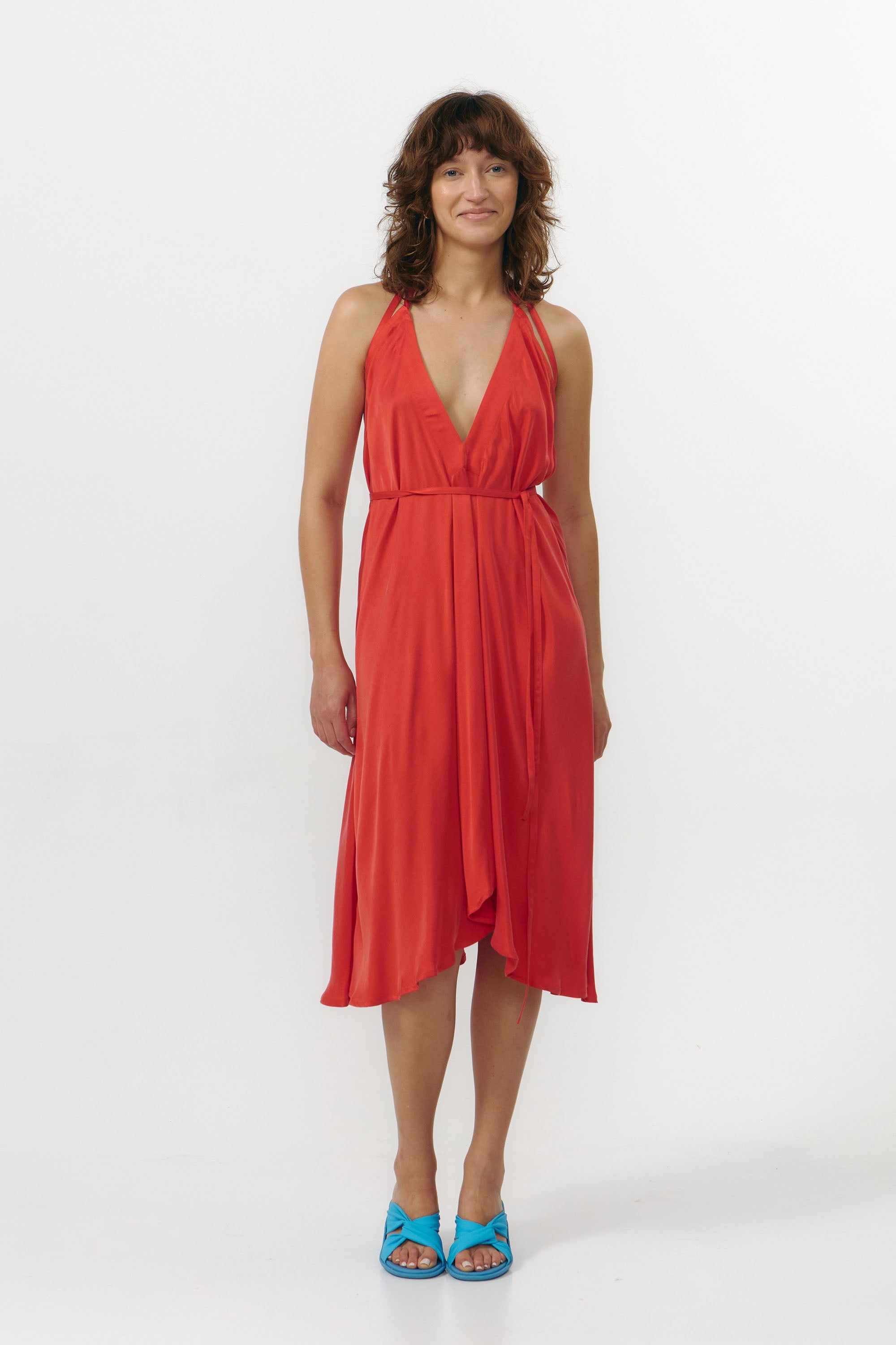 Image of SUITE13LAB dames vegan Jurk Mp Kort Rood