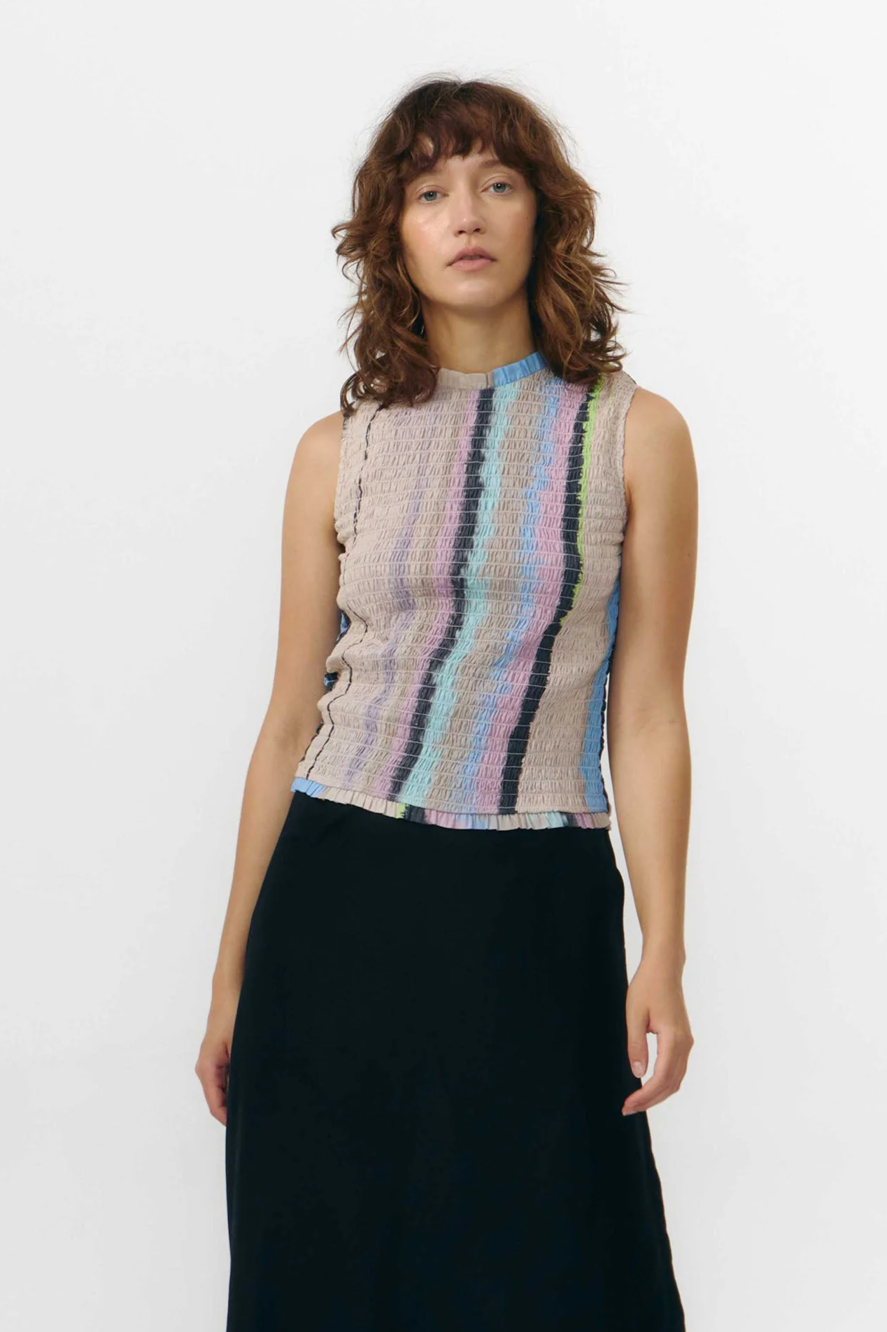 SUITE13LAB Damen vegan Top Matre Print Ones Multicolour