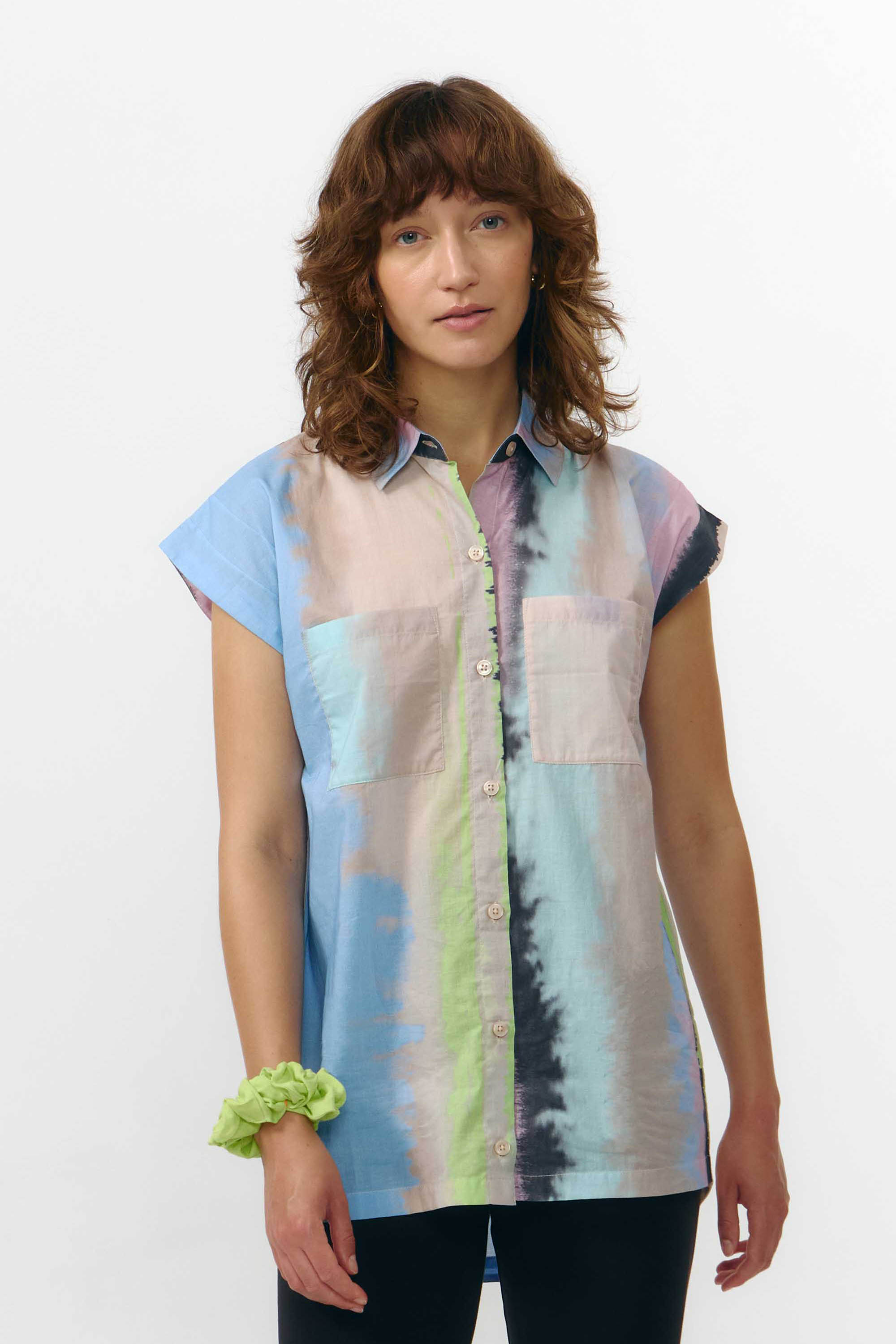 Image of SUITE13LAB dames vegan Shirt Avanon Print Ones Multicolour