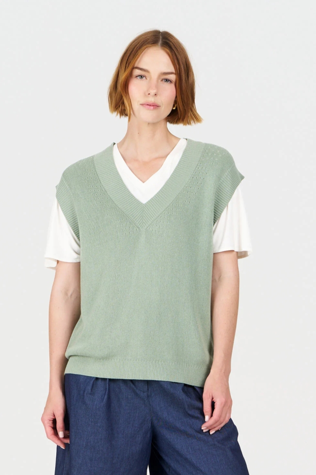 Image of KOMODO dames vegan Vest Sander Saliegroen