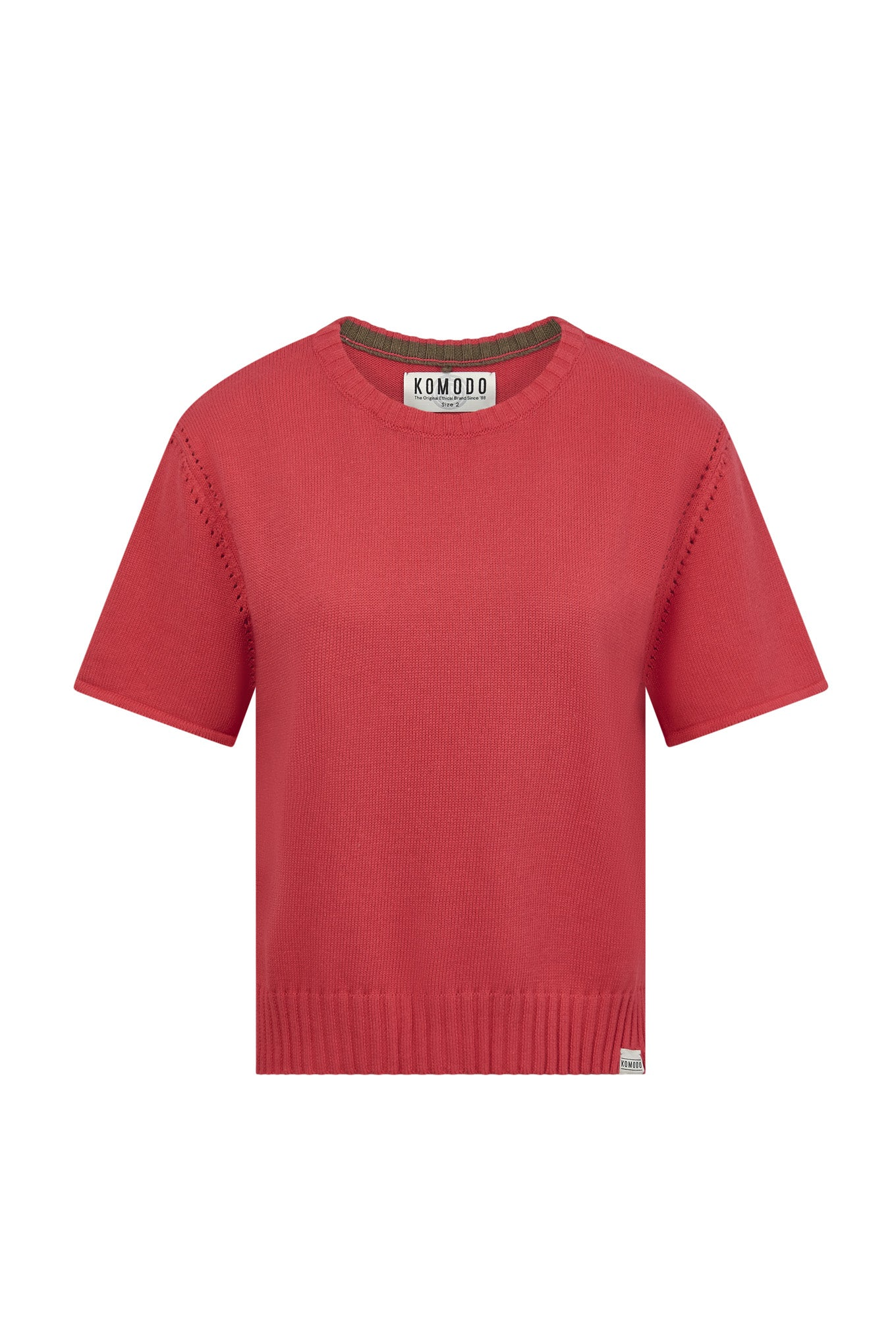 KOMODO Damen vegan Pullover Stevie Soft Rot