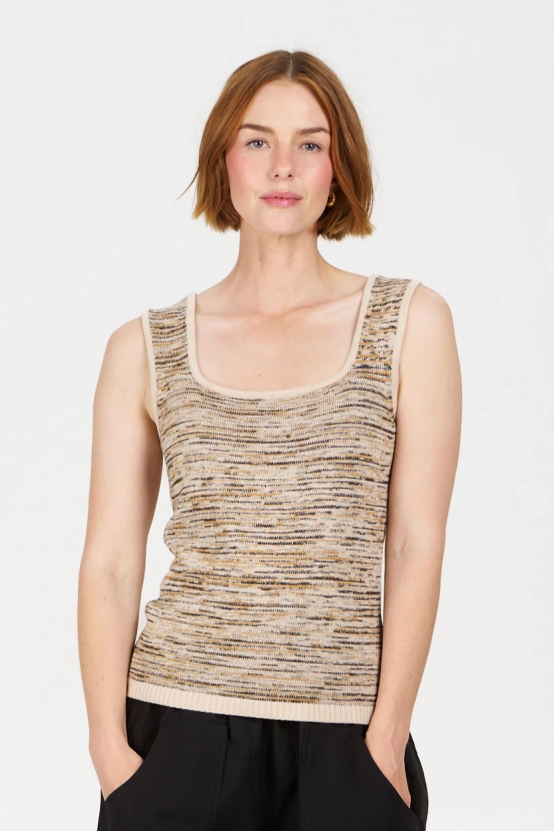KOMODO Damen vegan Weste Mohnblume Beige