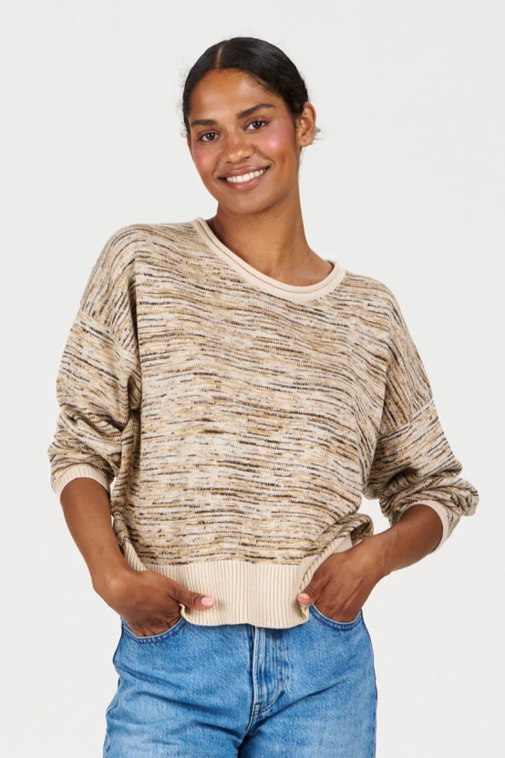 KOMODO Damen vegan Pullover Chloe Beige