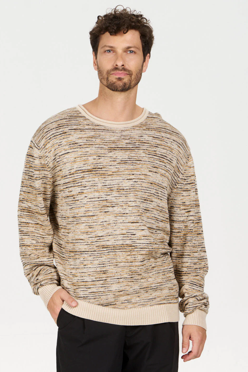 KOMODO Herren vegan Pullover Marcus Beige