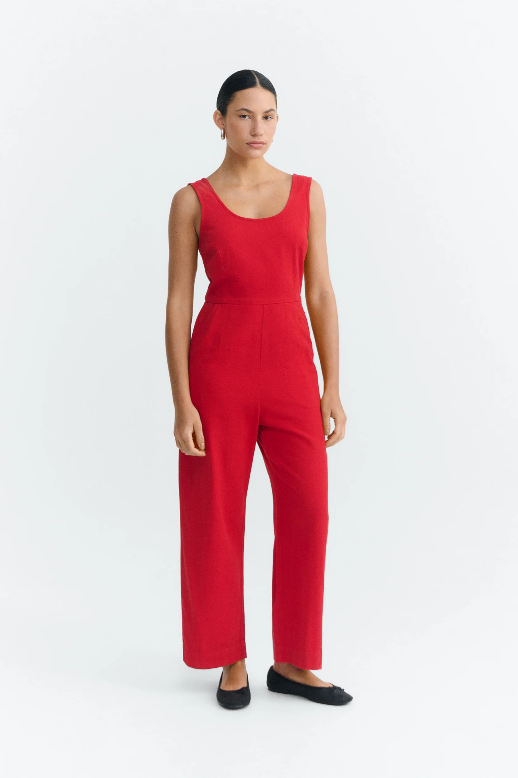 Thinking mu Damen vegan Jumpsuit Raflesia Rot