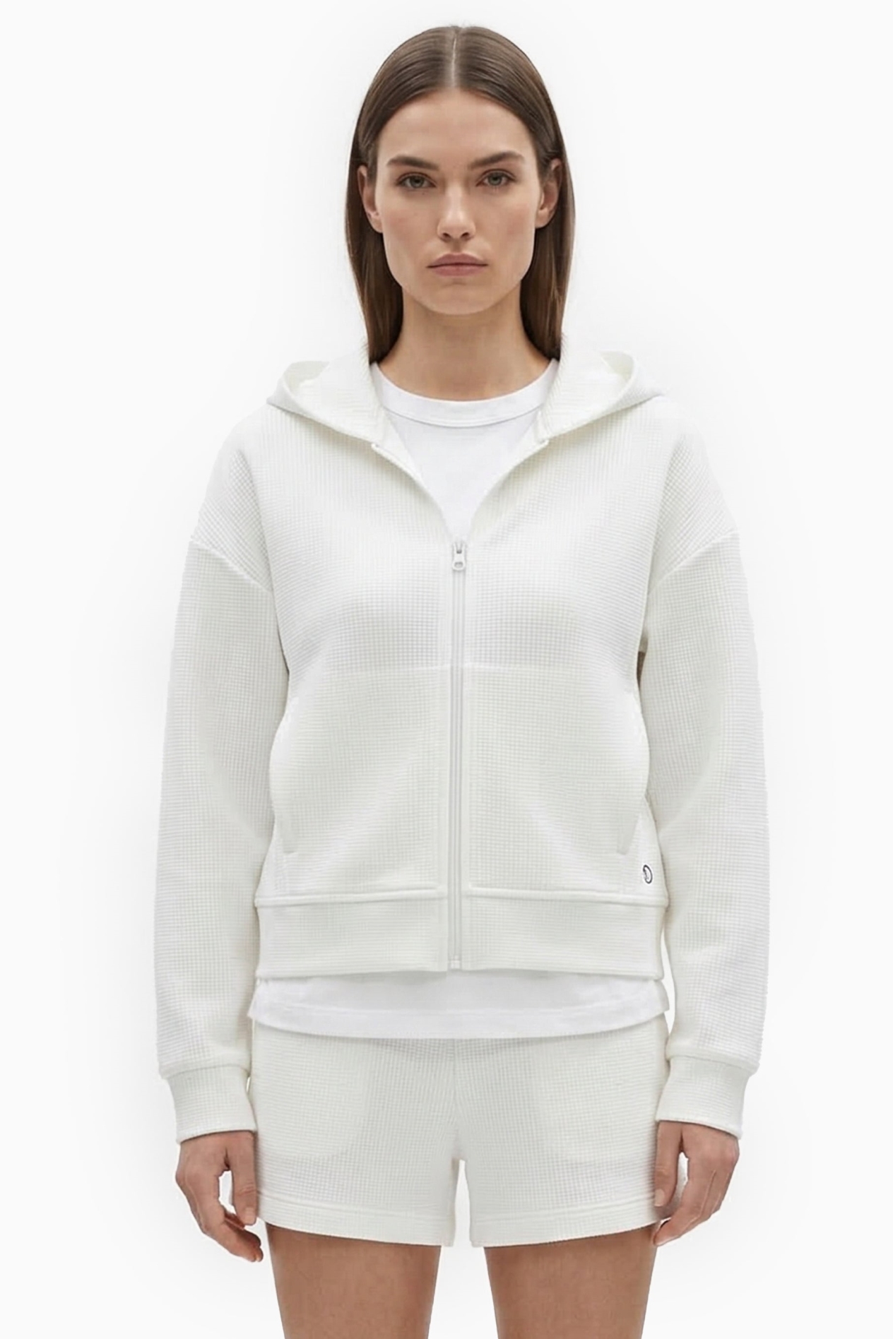 Image of ORGANICATION dames vegan Hoodie Jennifer Off White