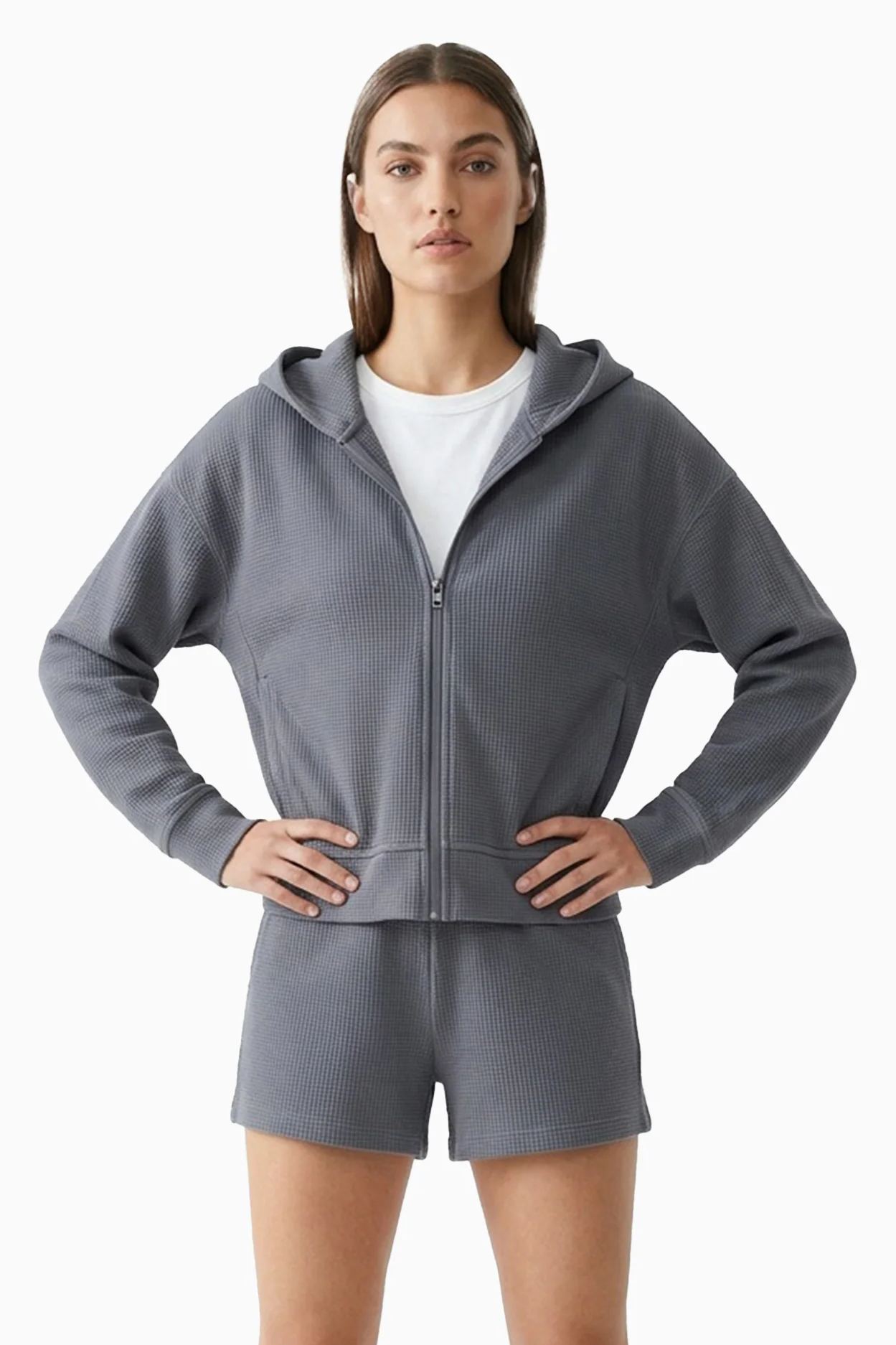 ORGANICATION Damen vegan Hoodie Jennifer Shadow Grey