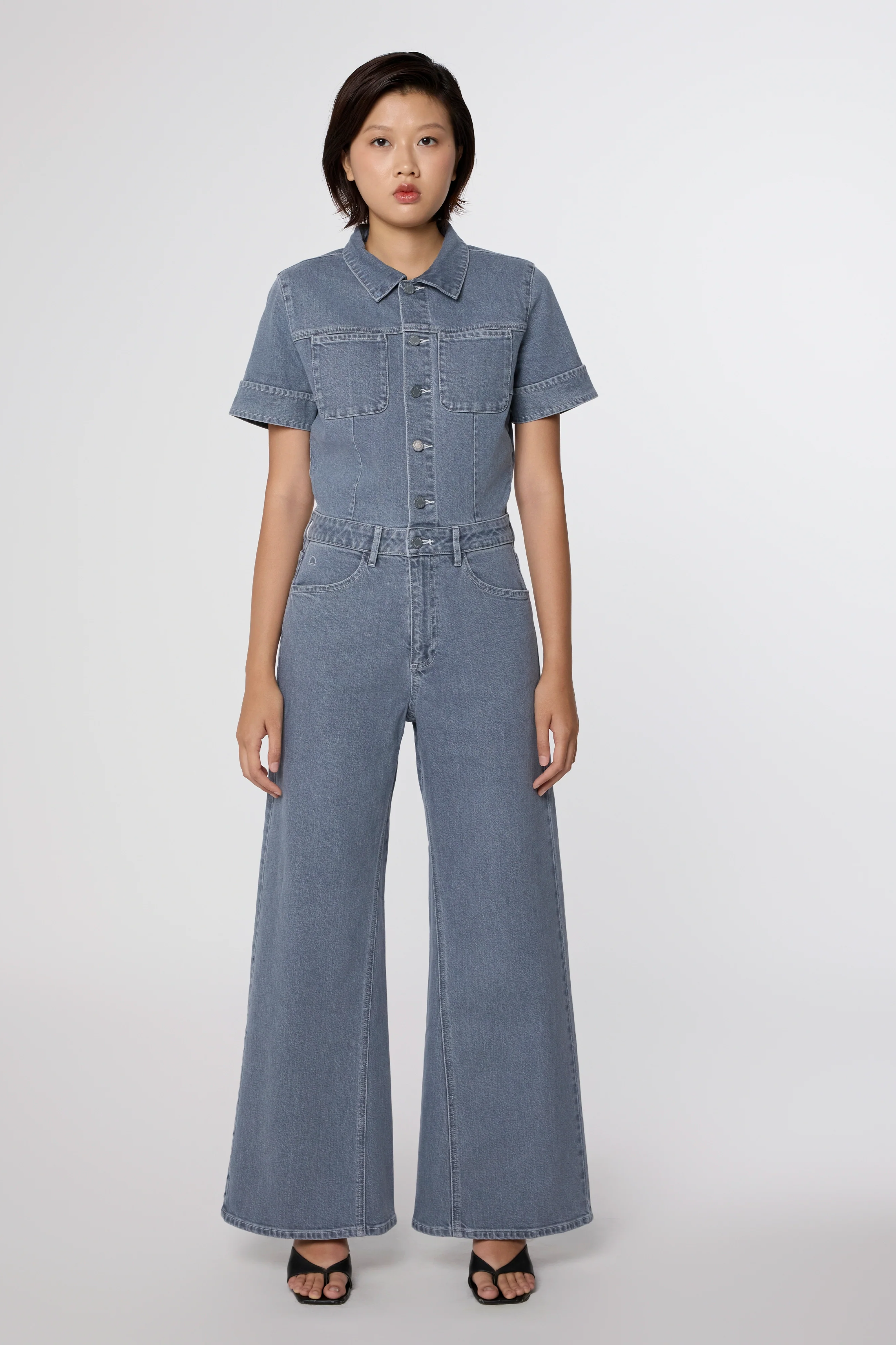 DAWN Damen vegan Overall Twitter Schiefergrau