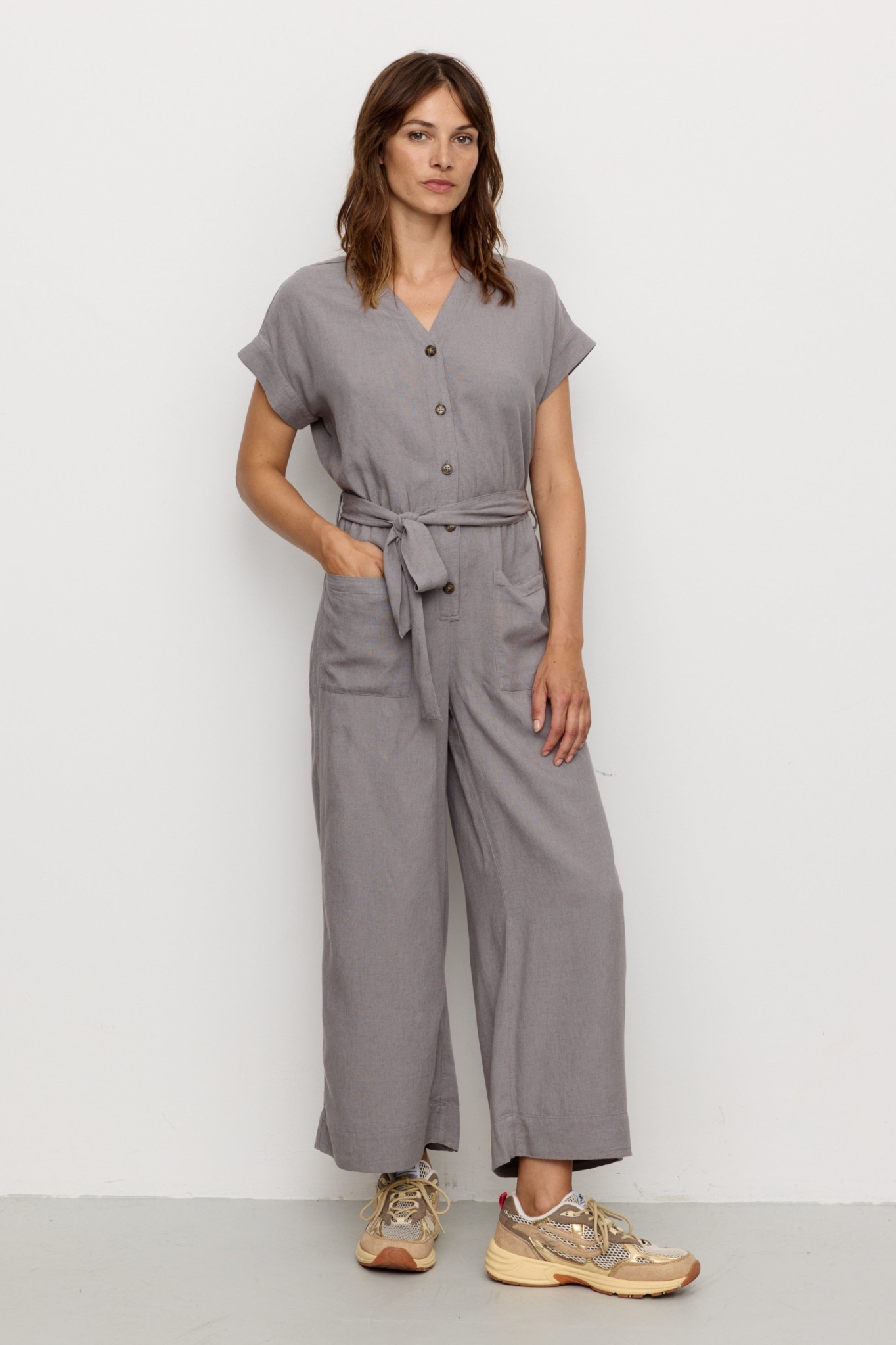 Recolution Damen vegan Jumpsuit Dianella Greige
