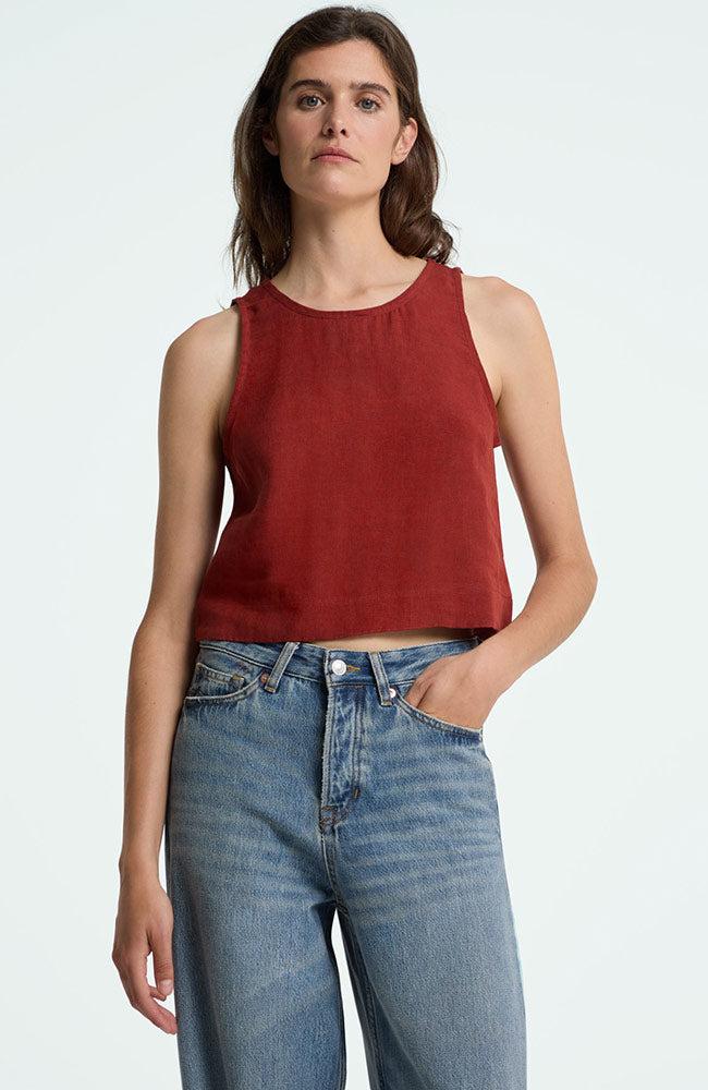 Kings Of Indigo Damen vegan Top Belle Burnt Henna