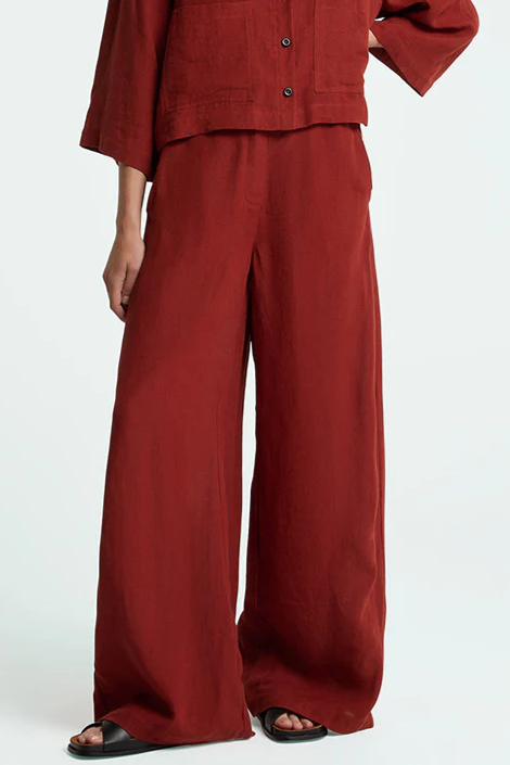Kings Of Indigo Damen vegan Hose Lilian Burnt Henna