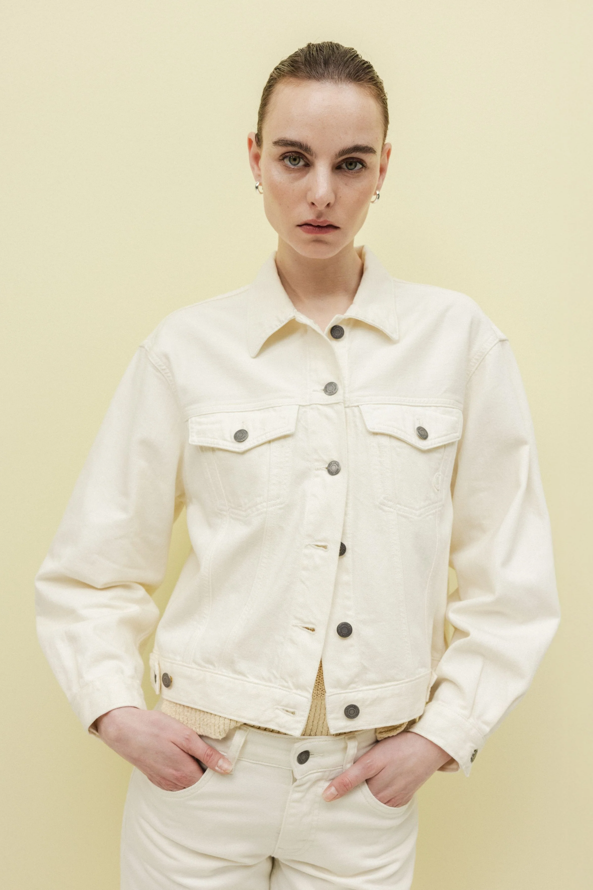 Image of MUD Jeans dames vegan Jas Fran Natural