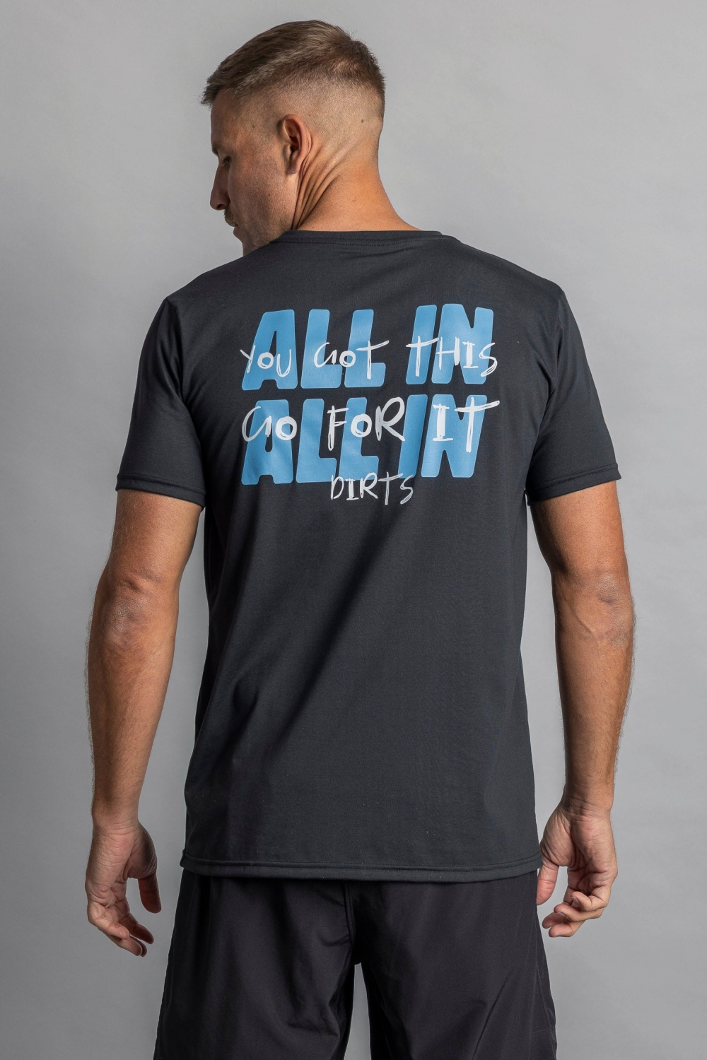 DIRTS men vegan T-Shirt All In Athletic Black