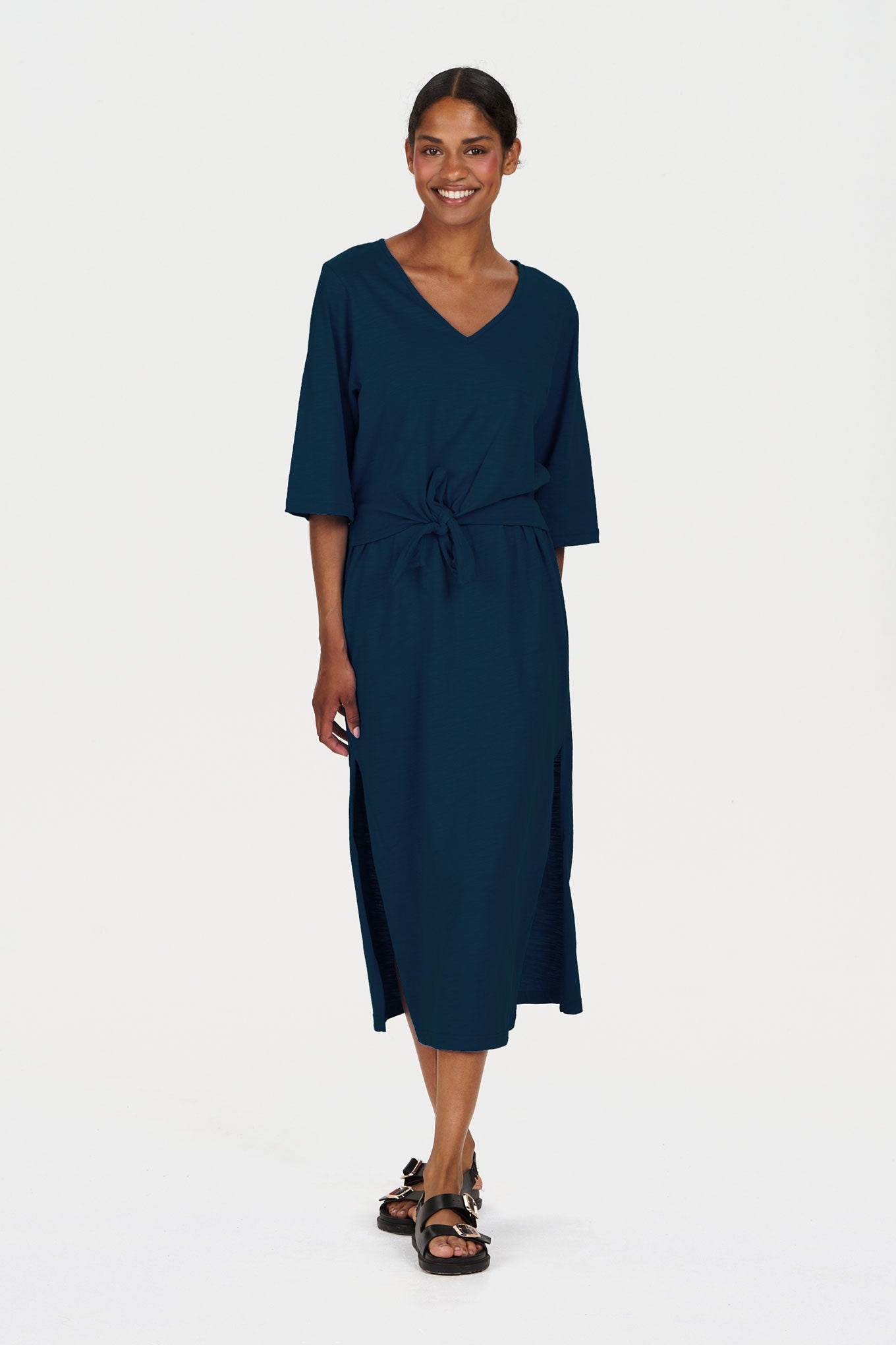 KOMODO Damen vegan Kleid Hallie Navy