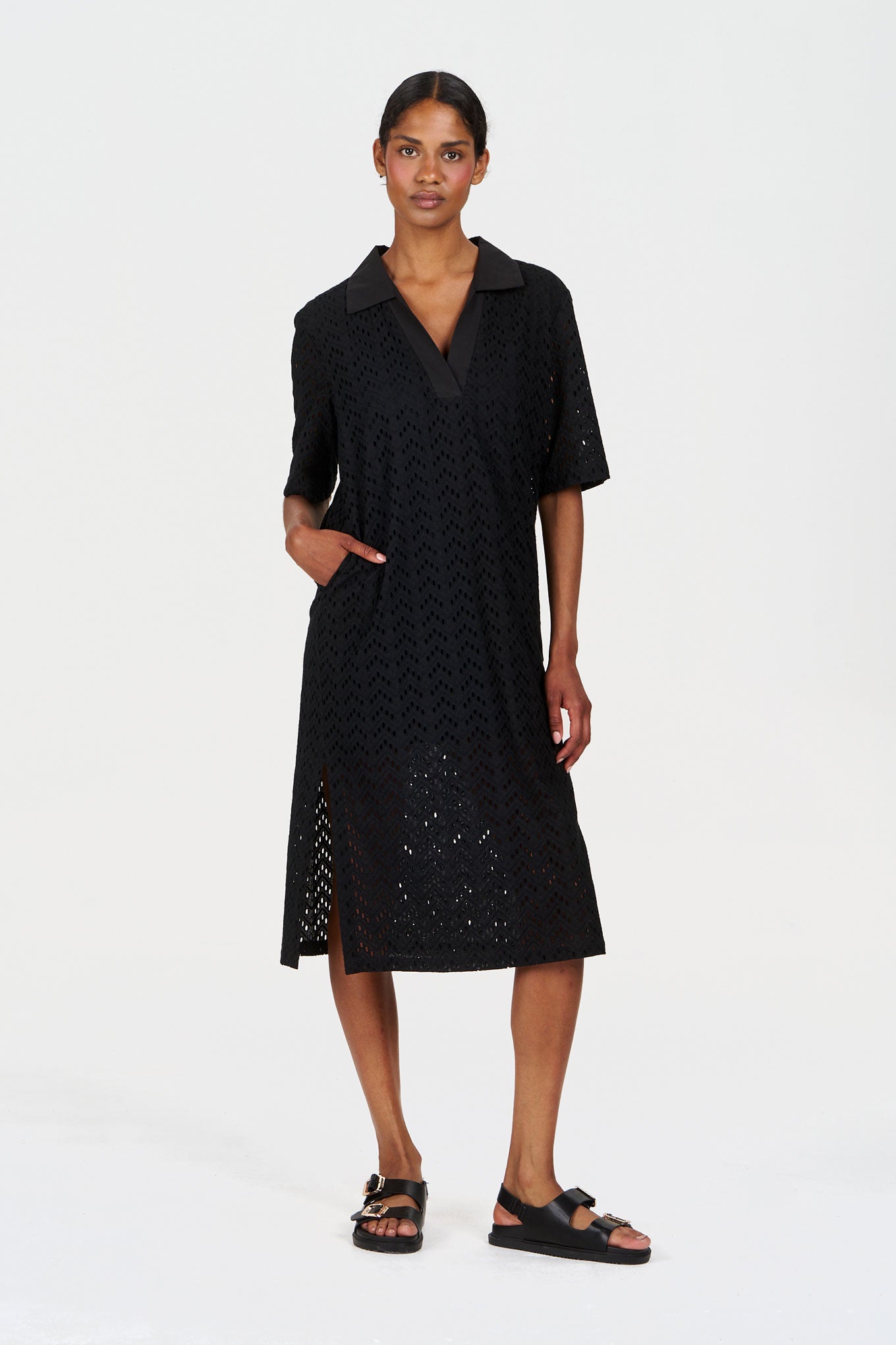 KOMODO Damen vegan Kleid Delilah Schwarz