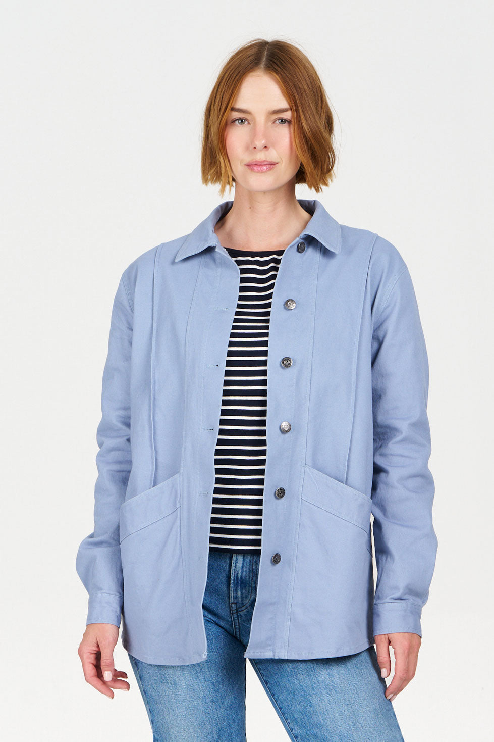 Image of KOMODO dames vegan Werkjas Blauw