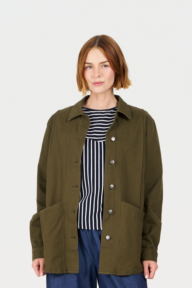 Image of KOMODO dames vegan Werkjas Khaki
