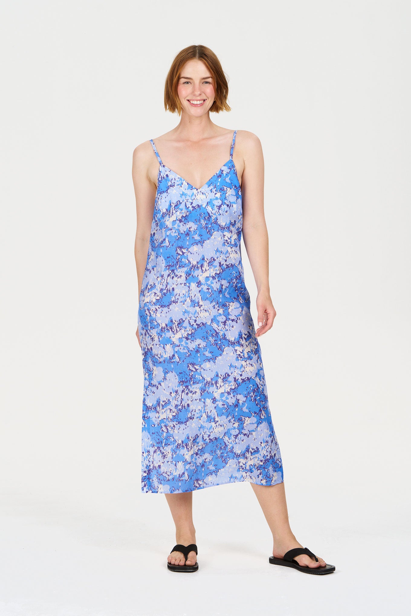 KOMODO Damen vegan Kleid Miller Acid Blue