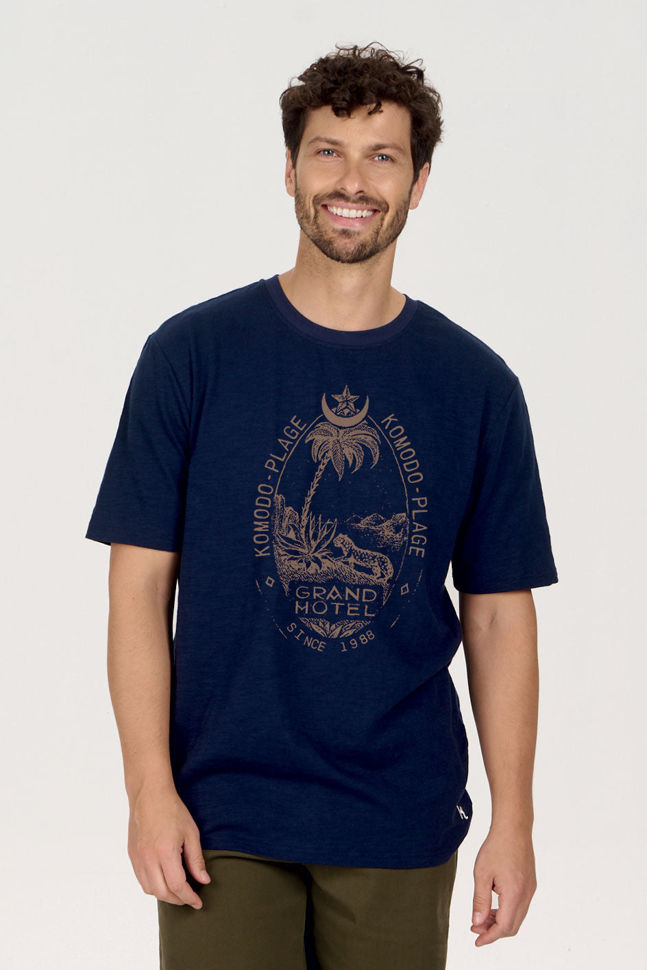 KOMODO Herren vegan T-Shirt Grand Hotel Navy