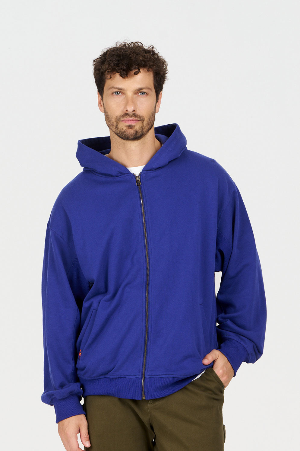 KOMODO Herren vegan Kapuzenpulli Luca Blau