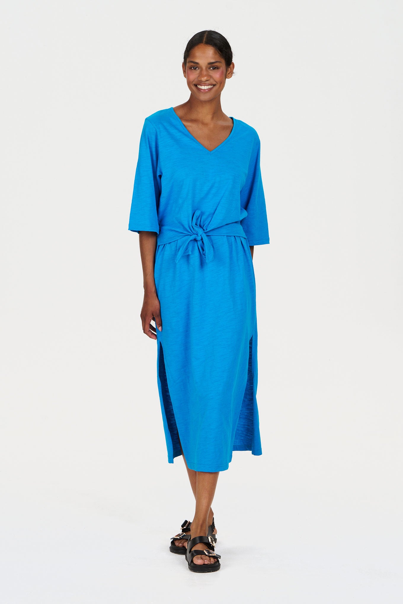 KOMODO Damen vegan Kleid Hallie Kobaltblau