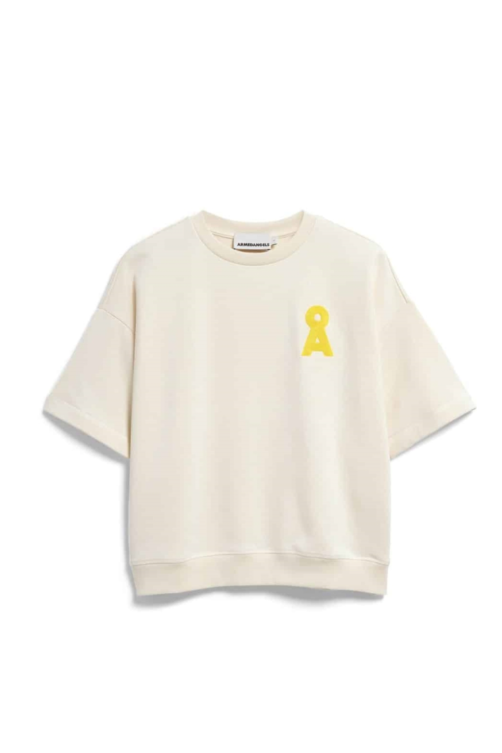 Image of ARMEDANGELS dames vegan Top Bamikaa White