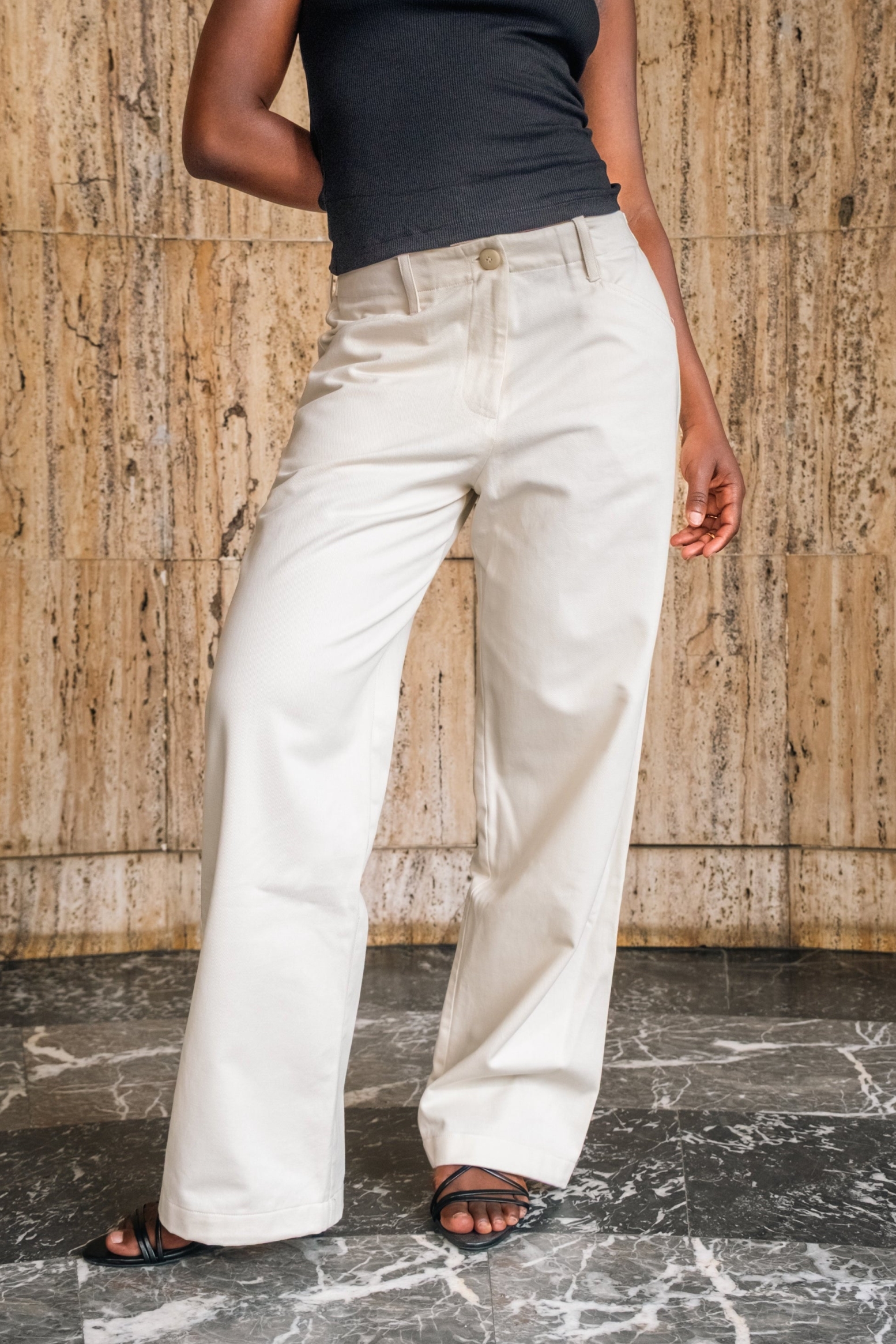 Lucid Collective womens vegan Pants Flow Cream