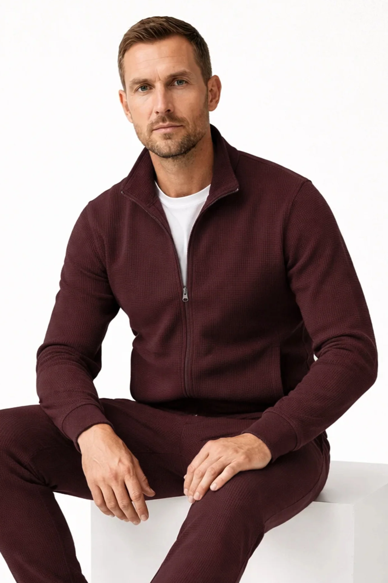 ORGANICATION Herren vegan Jacke Jorrin Bordeaux