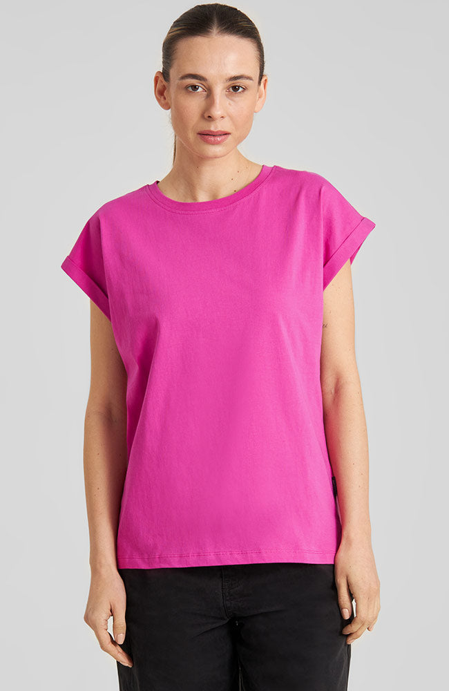 DEDICATED womens vegan T-Shirt Visby Base Pink