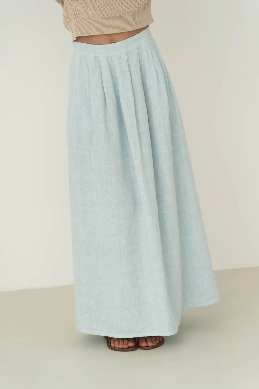 Näz womens vegan Skirt Freya Light Blue