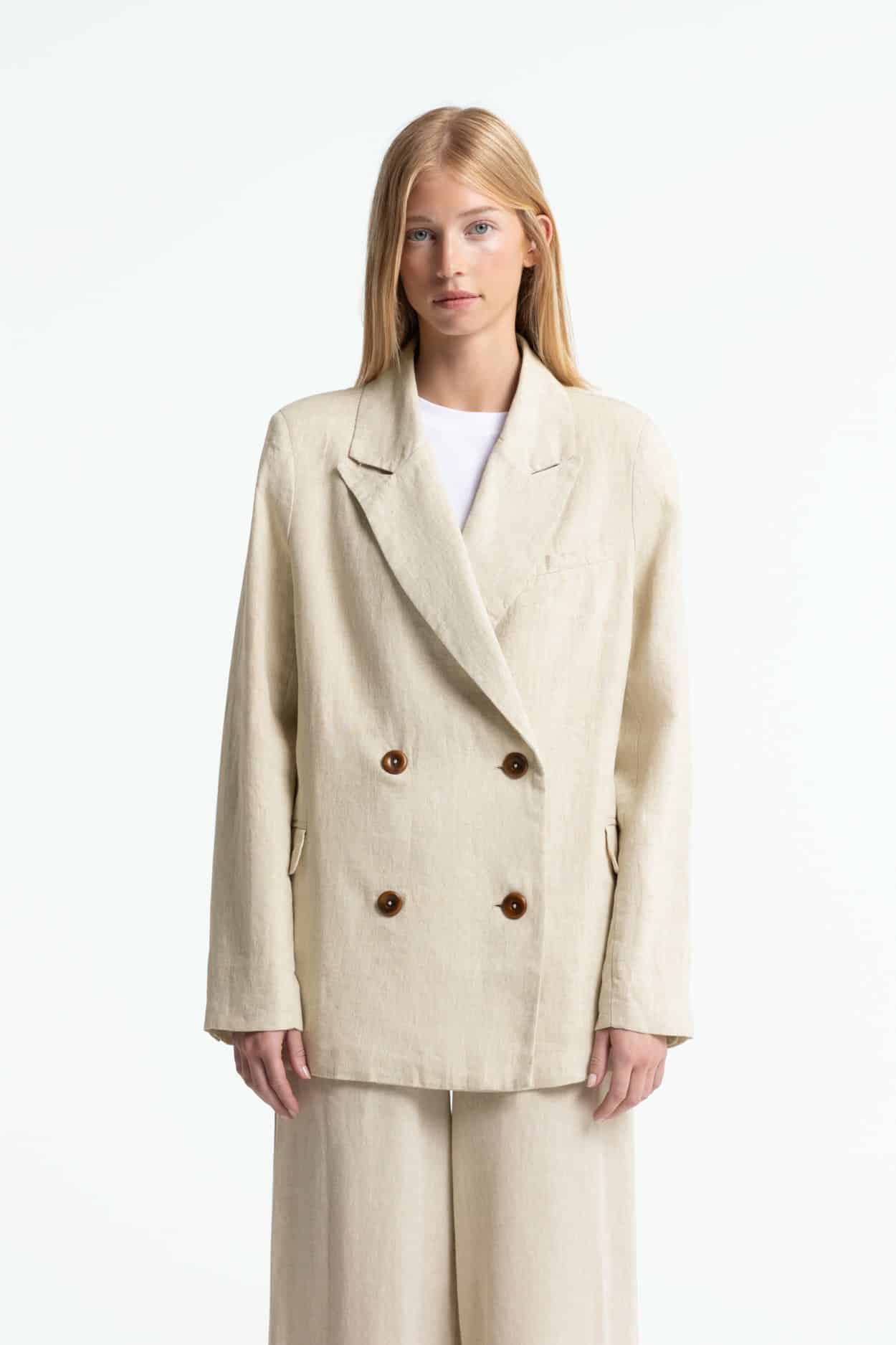 Image of Kings of Indigo dames vegan Blazer Diana Beige