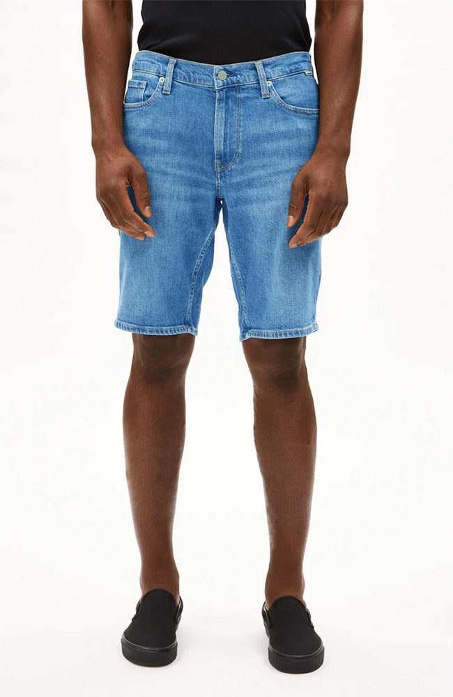 ARMEDANGELS Herren vegan Denim Shorts Naailo Jupiter Blau