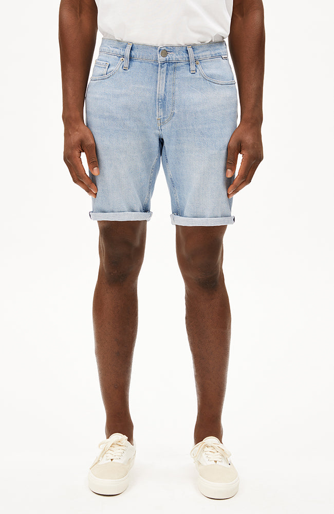ARMEDANGELS Herren vegan Denim Shorts Naailo Tethys Blau
