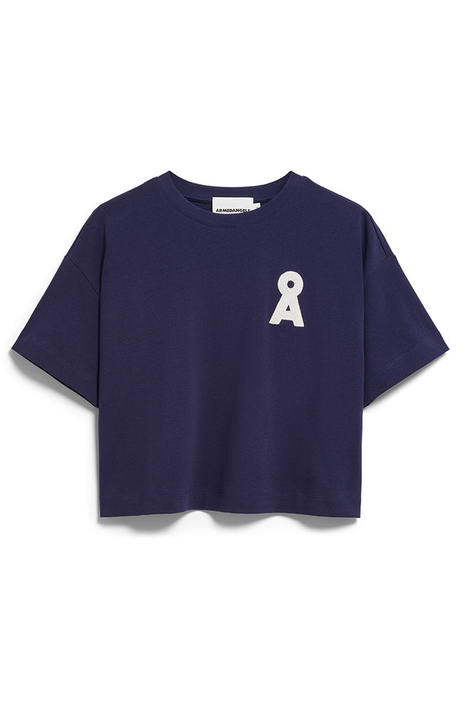 ARMEDANGELS womens vegan T-Shirt Albertaa Tinted Navy
