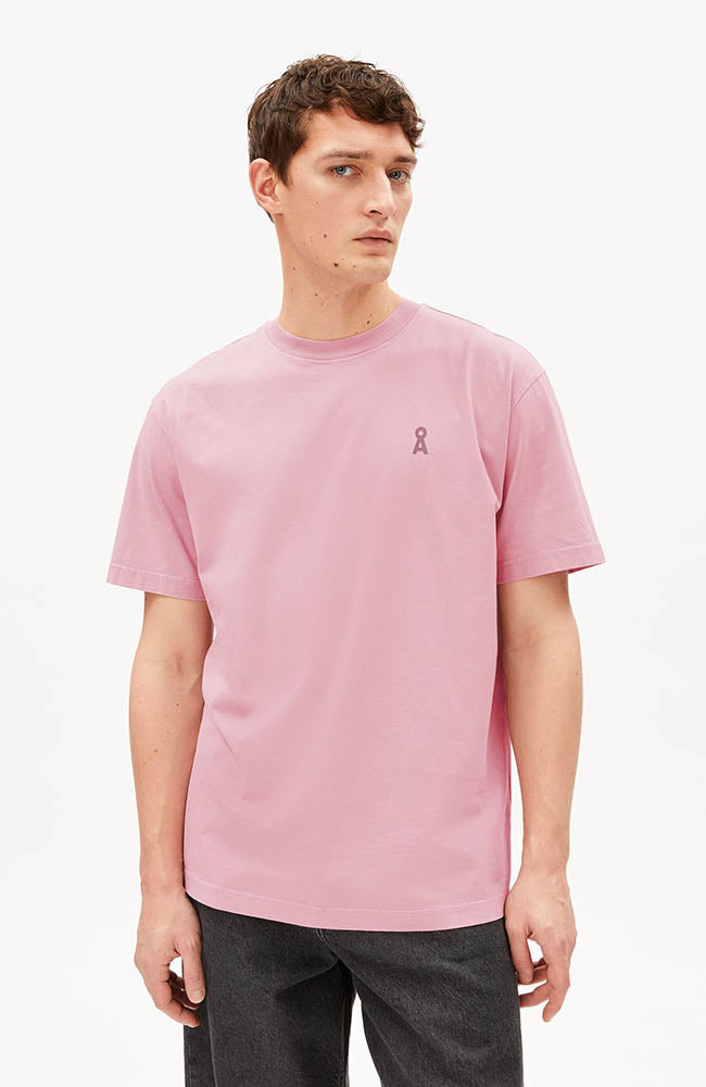 ARMEDANGELS Herren vegan T-Shirt Maarkos Washed Berry