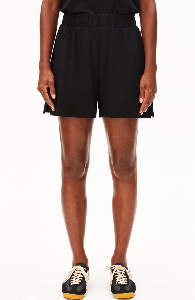 ARMEDANGELS womens vegan Shorts Relaxed Jersey Black