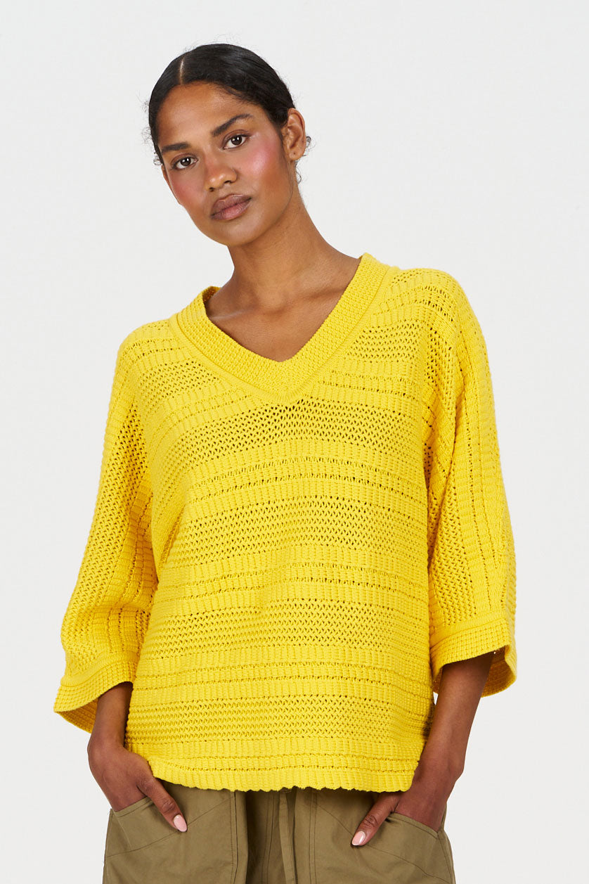 KOMODO Damen vegan T-Shirt Colada Gelb