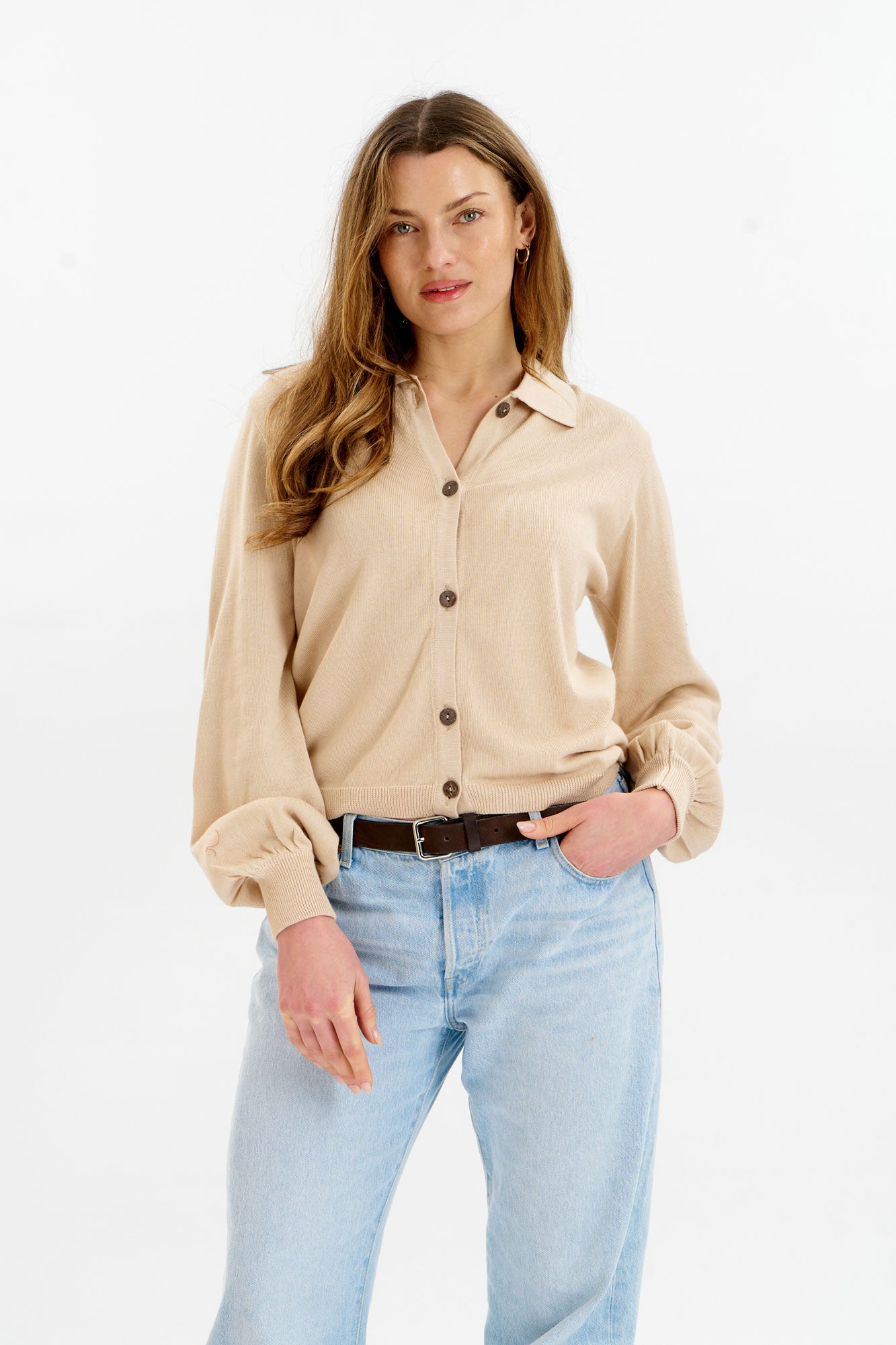 KOMODO womens vegan Cardigan Nani Cream