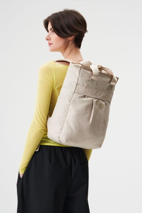 pinqponq womens vegan Backpack Komo Cliff Beige