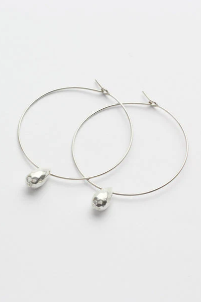 Jewelberry womens vegan Earrings Drop Silver