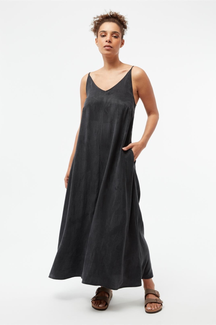 Givn Damen vegan Maxikleid Roxie Schwarz