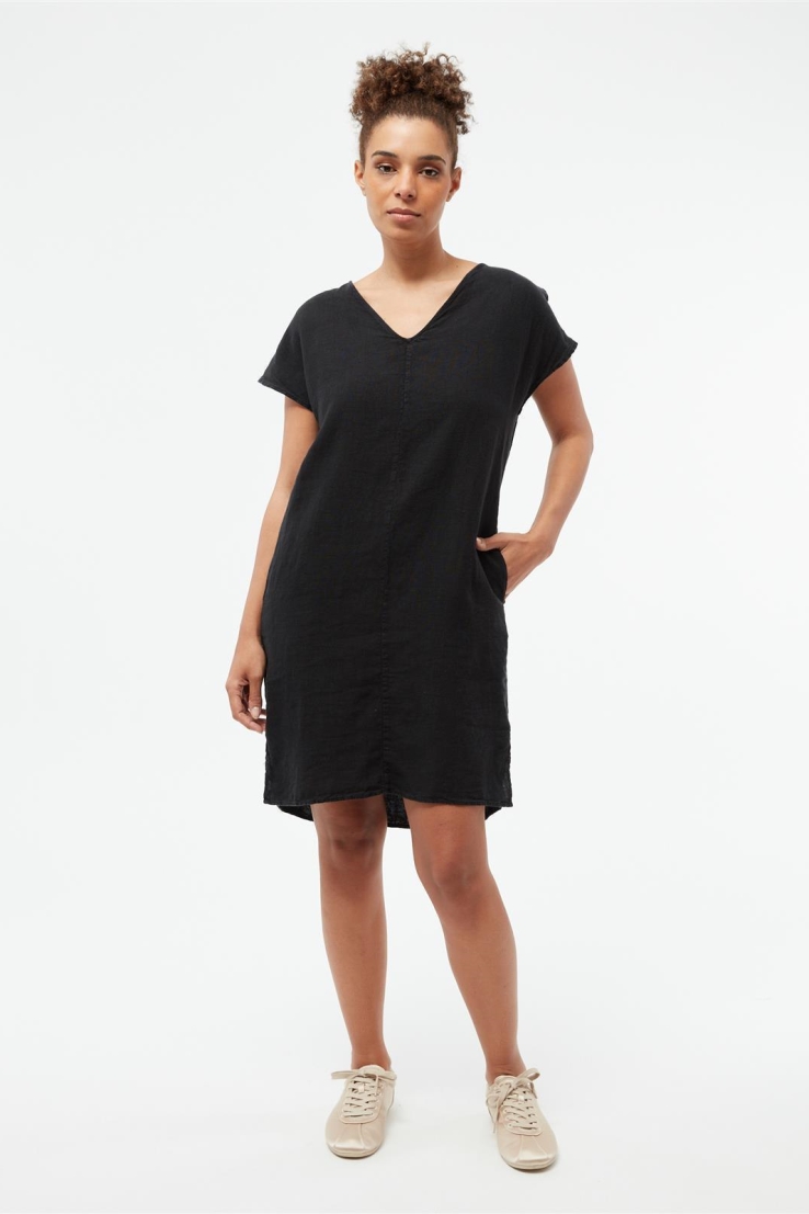 Givn Damen vegan Kleid Mabel Schwarz
