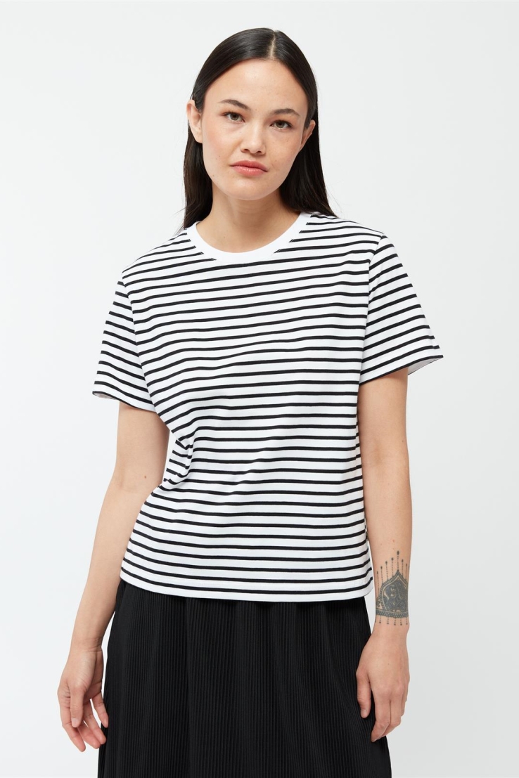 Givn womens vegan T-Shirt Julia Black/White