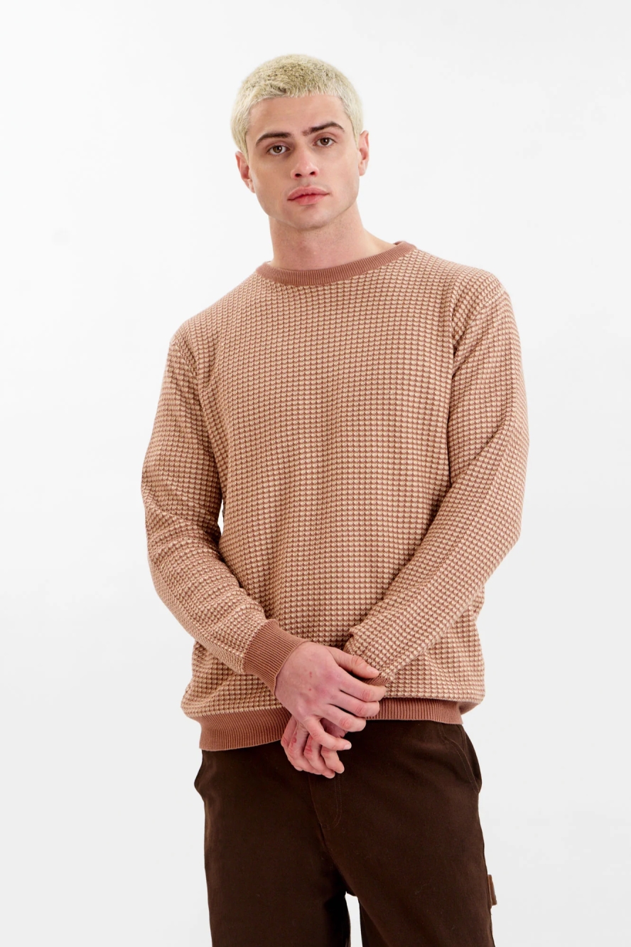 KOMODO Herren vegan Jumper Hasan Kaffee