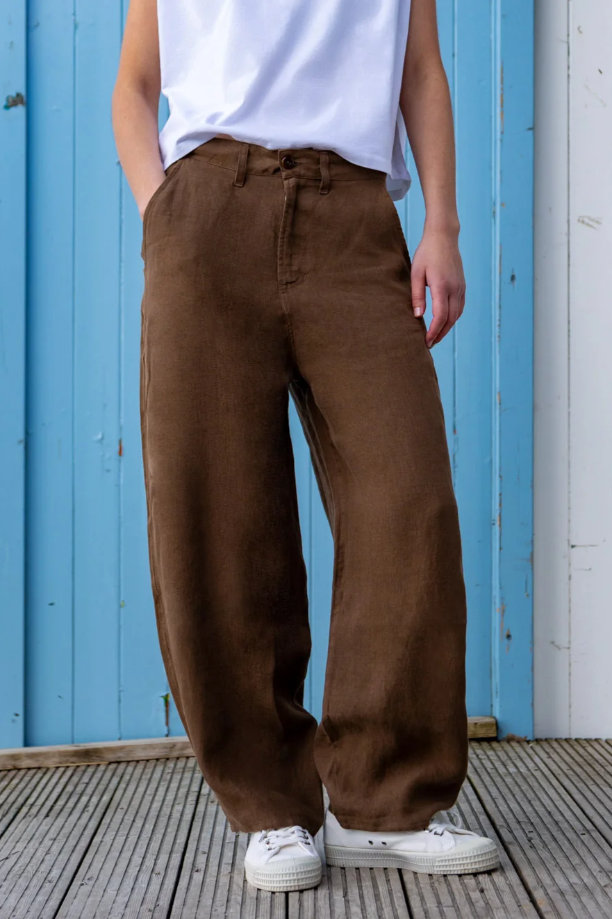 Kings Of Indigo Damen vegan Hose Leila Karaffe