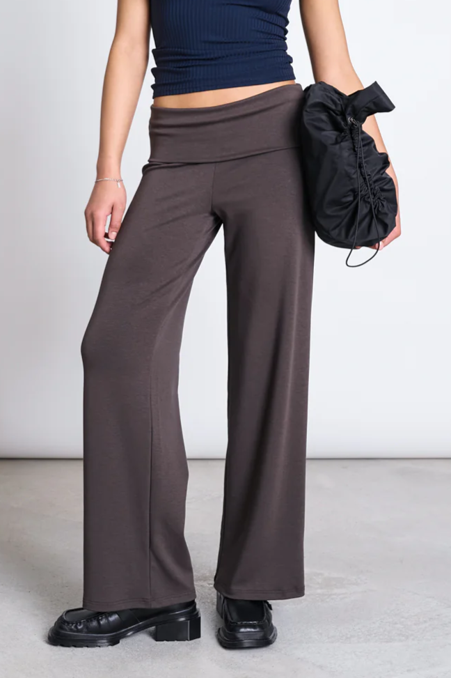 JAN N JUNE JAN 'N JUNE Damen vegan Leggings Foldover Naro Mud
