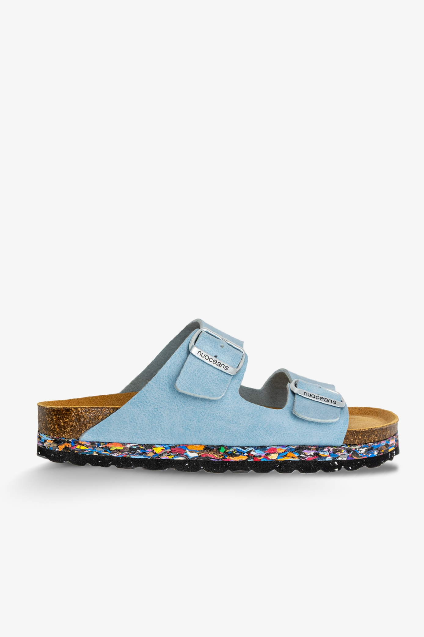 Nuoceans Herren vegan Sandalen Skye Hellblau